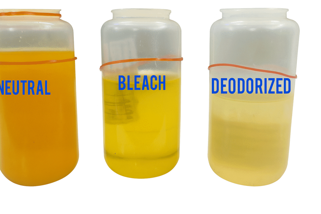 Bleaching Process in oils, qc