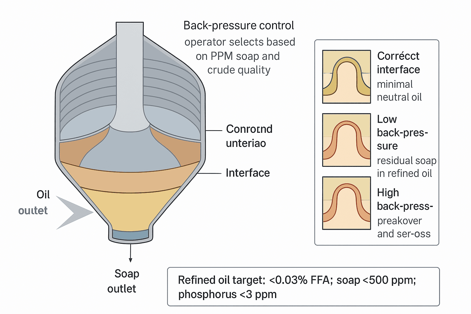 continuous chemical refining process