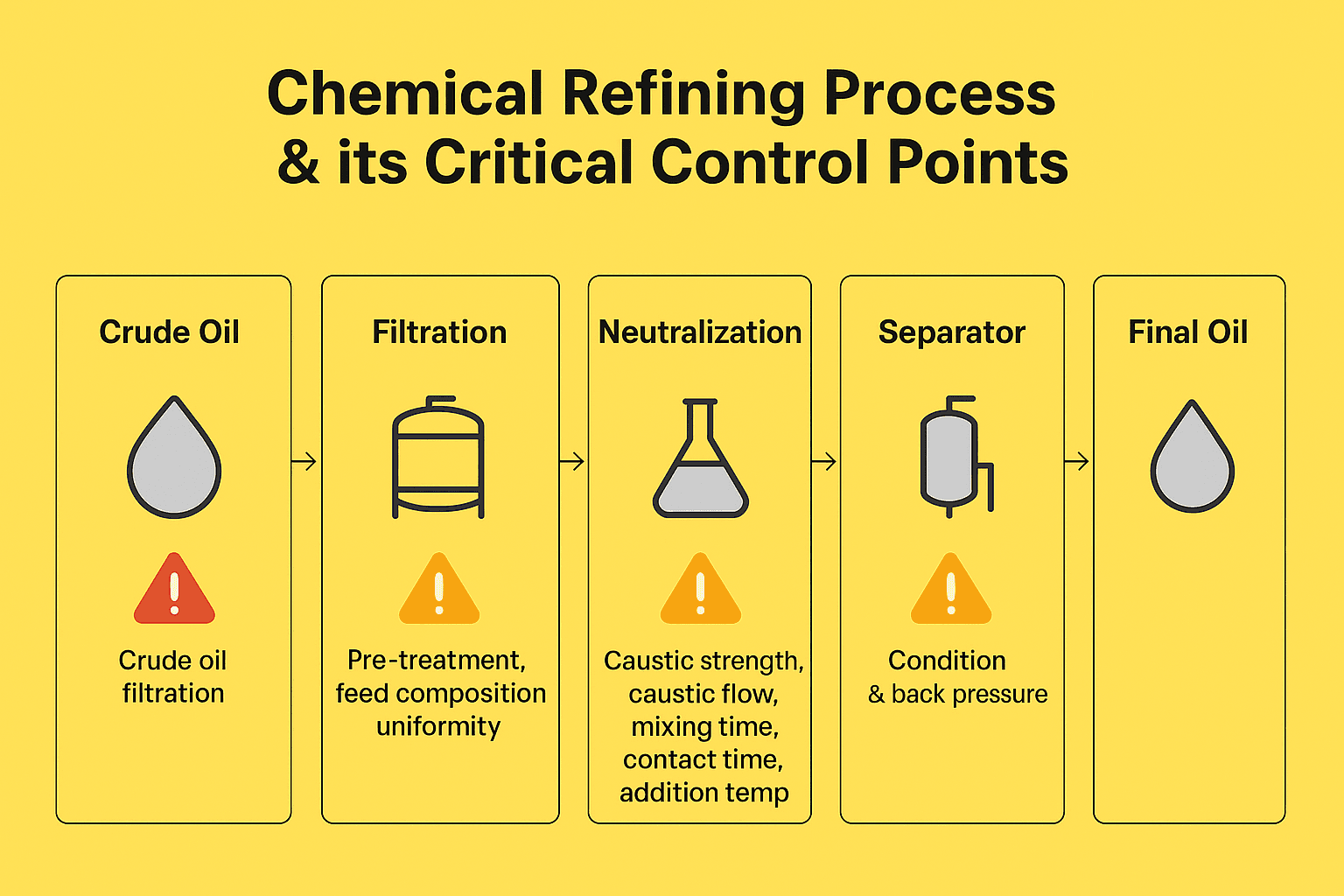 Chemical refining process in edible oils and fats