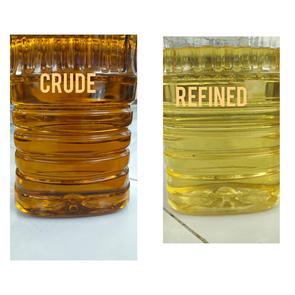 crude and refine refined oils