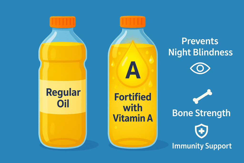 Vitamin A fortified vs regular