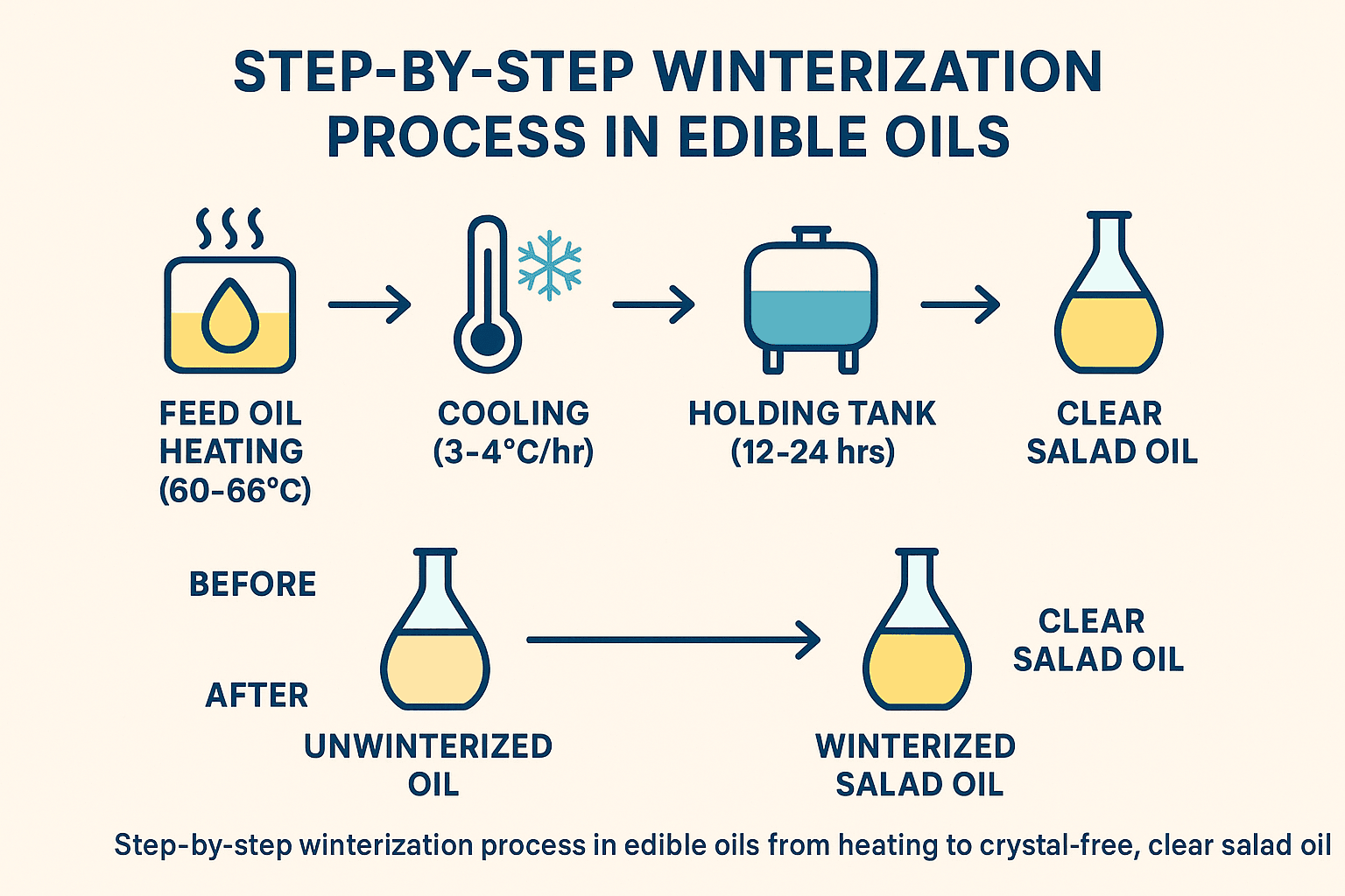 winterization process in edible oils